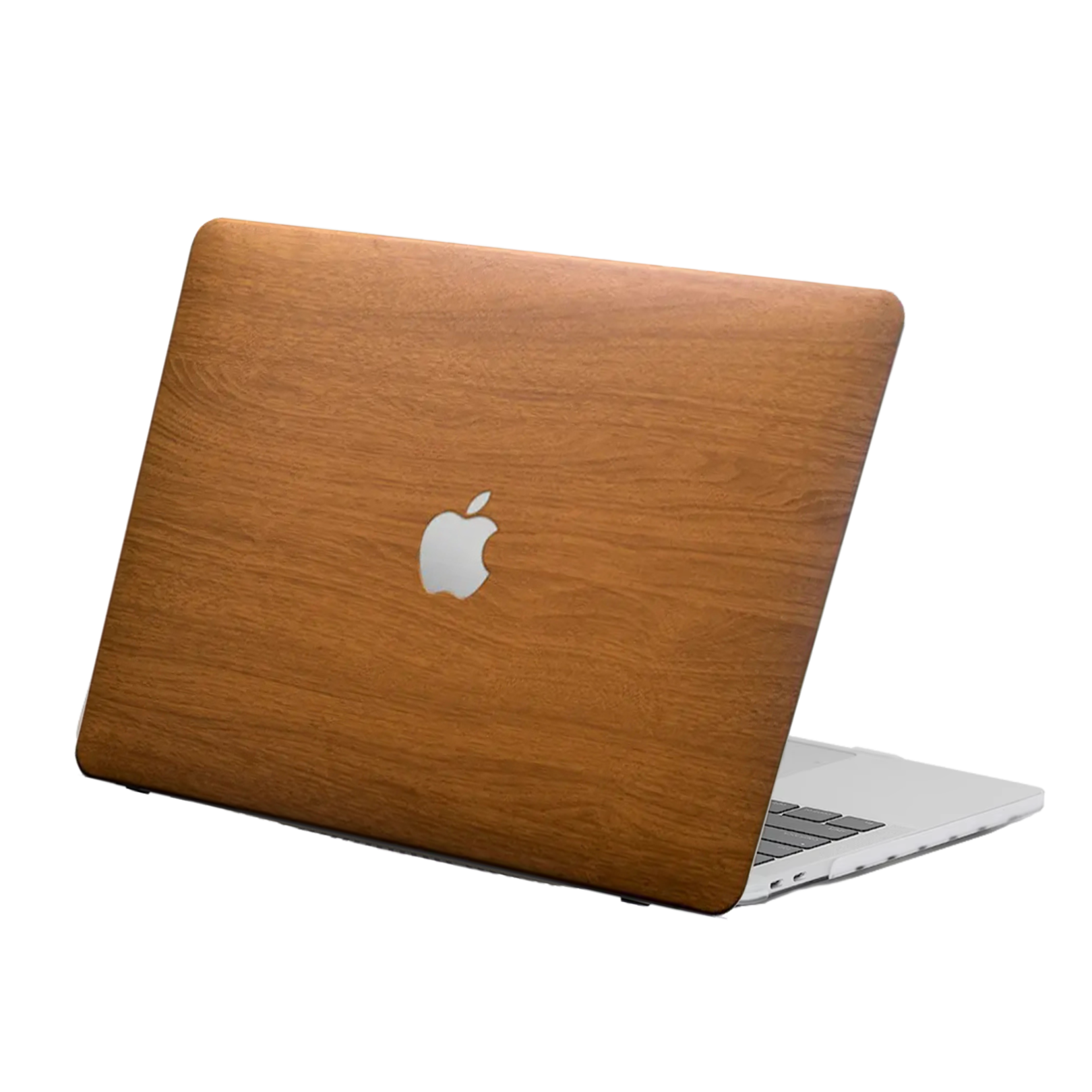 Carcasa para MacBook con Textura de Madera en Cuero Sintético "Beech Noir" - Vivaldo.