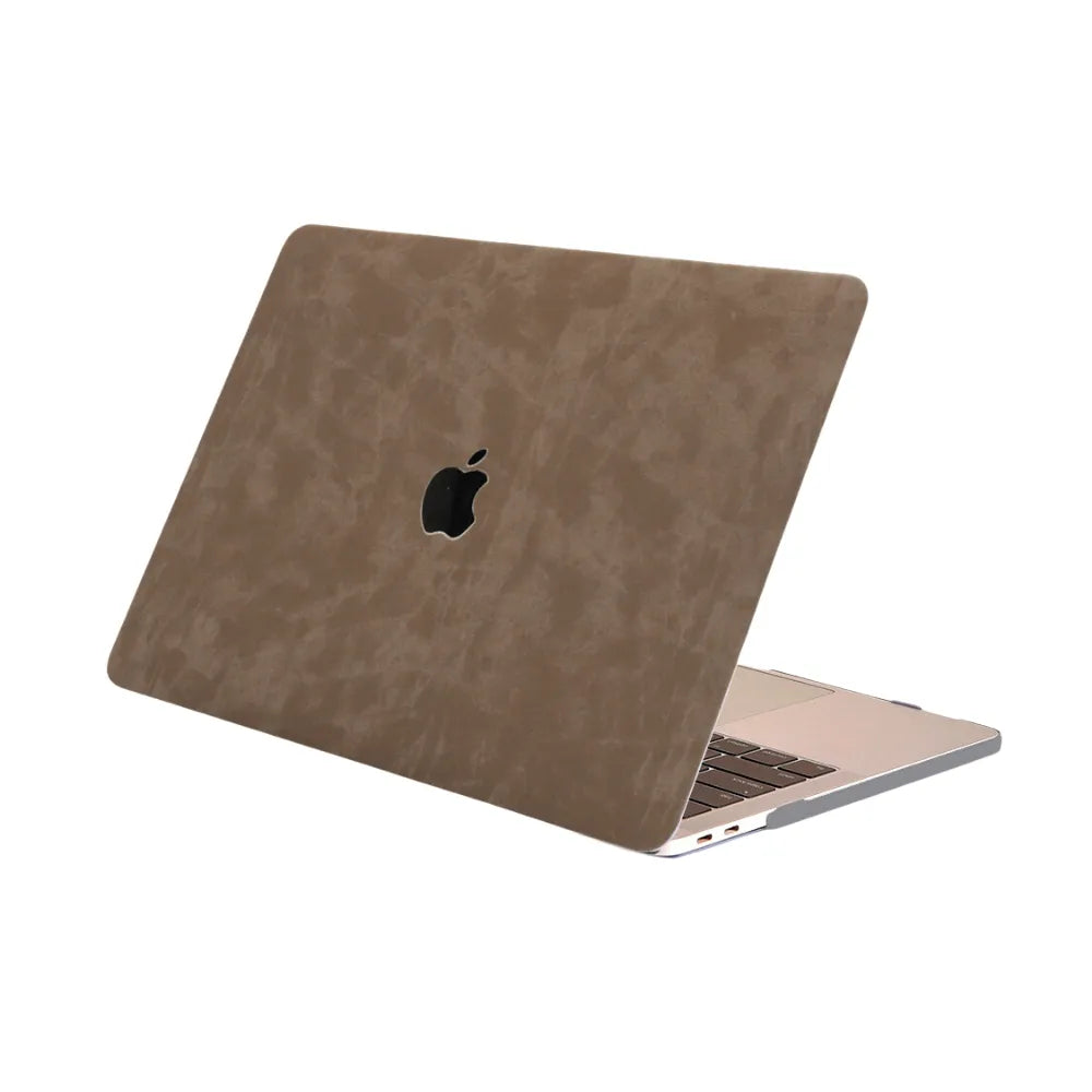 Carcasa para MacBook de Gamuza Sintética Marrón - Vivaldo