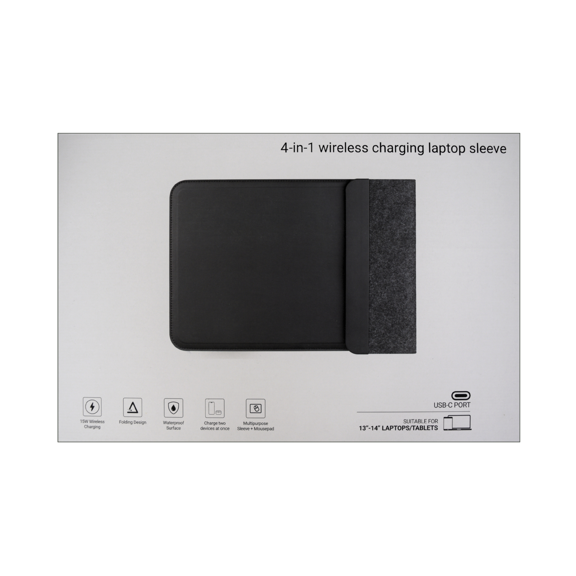 VoltSleeve Laptop Sleeve with Wireless Charging Vivaldo