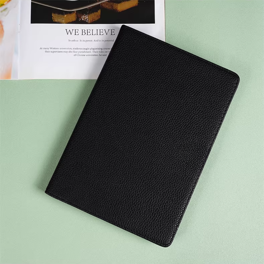 Funda para iPad de Piel Sintética Negra - Vivaldo