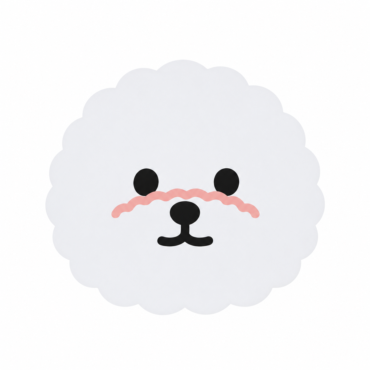 Cute Baby Poodle Mouse Pad