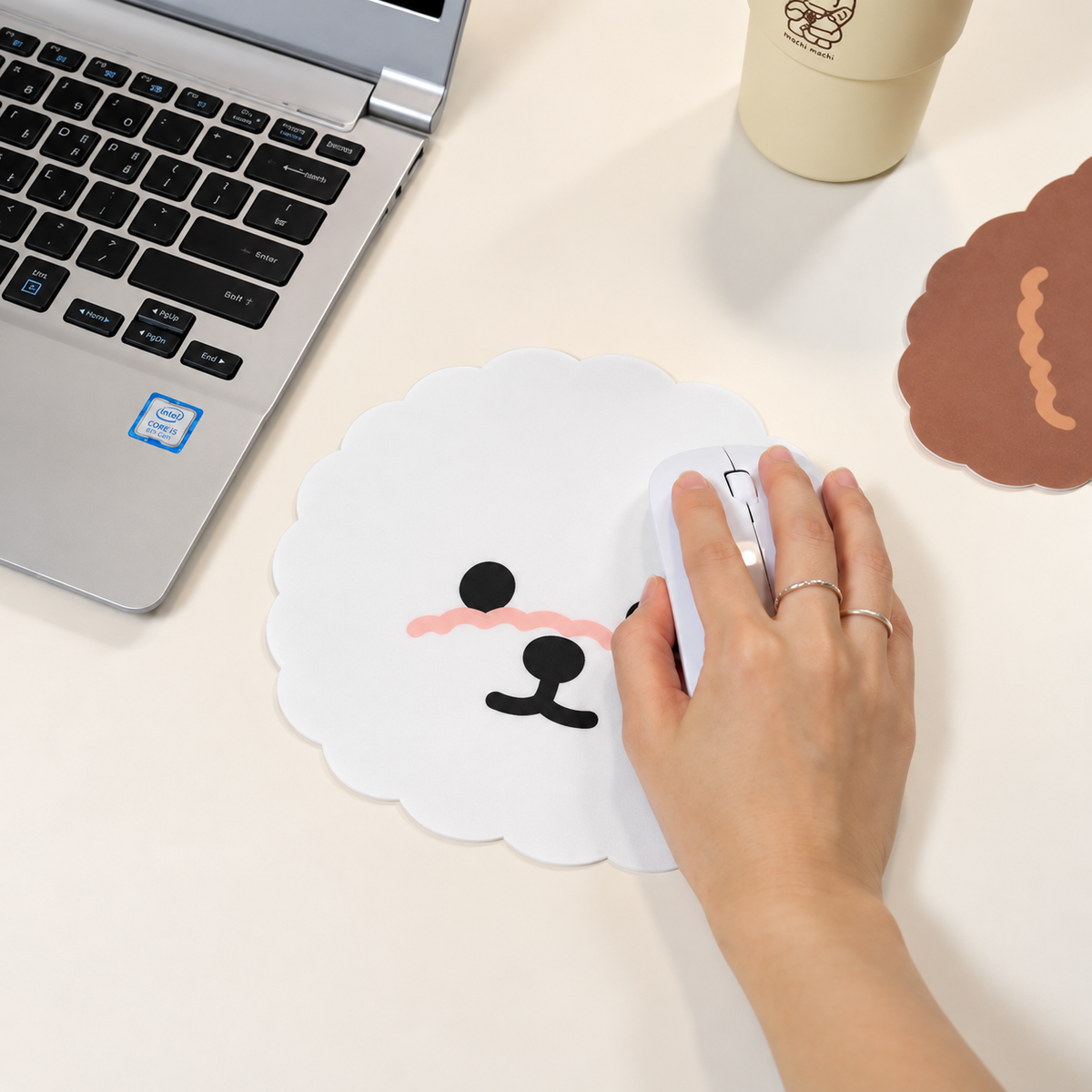 Cute Baby Poodle Mouse Pad