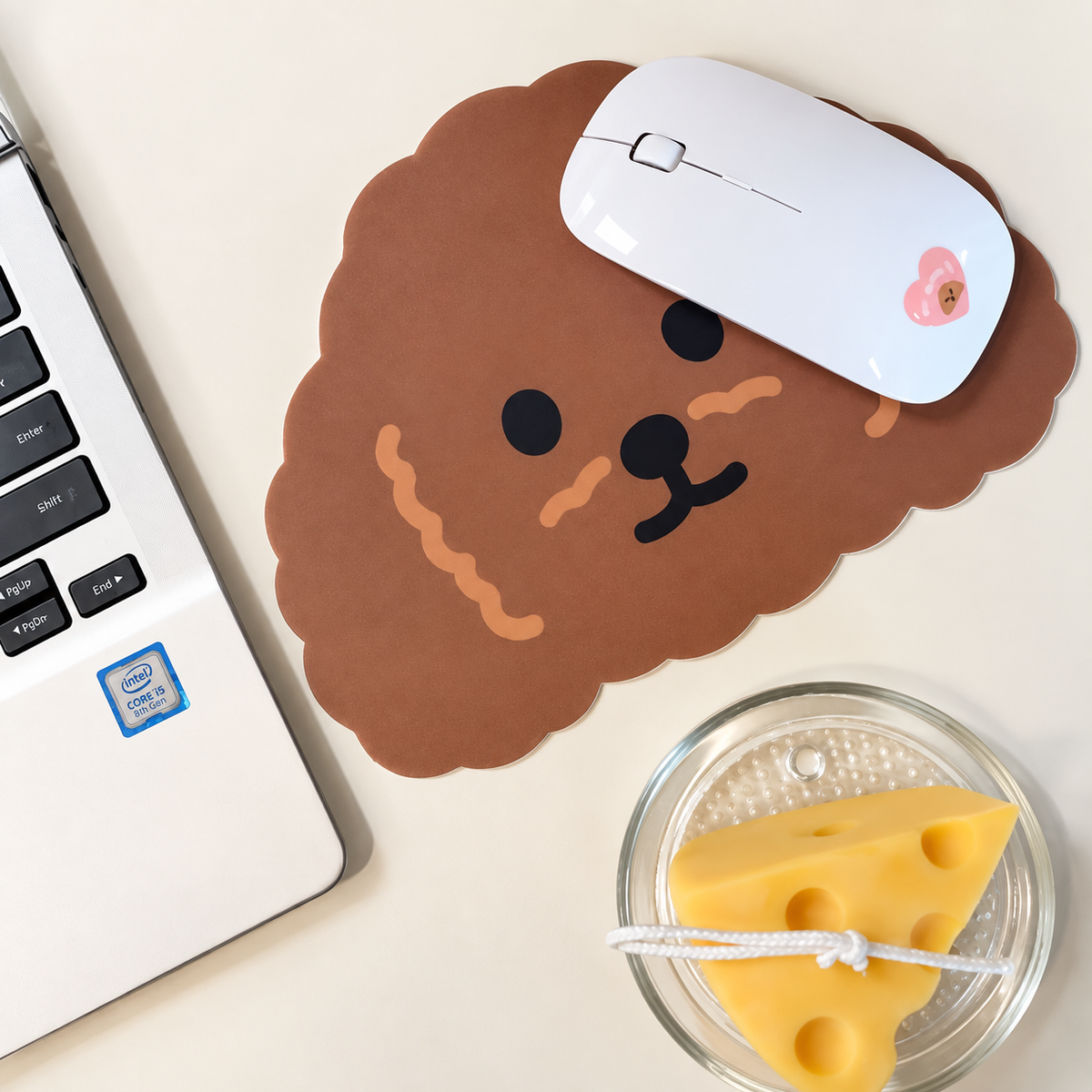 Cute Baby Poodle Mouse Pad