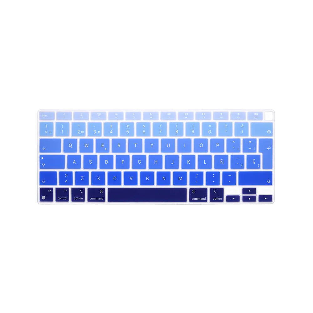 Cubreteclado MacBook – Diseño Azul Degradado - Vivaldo.