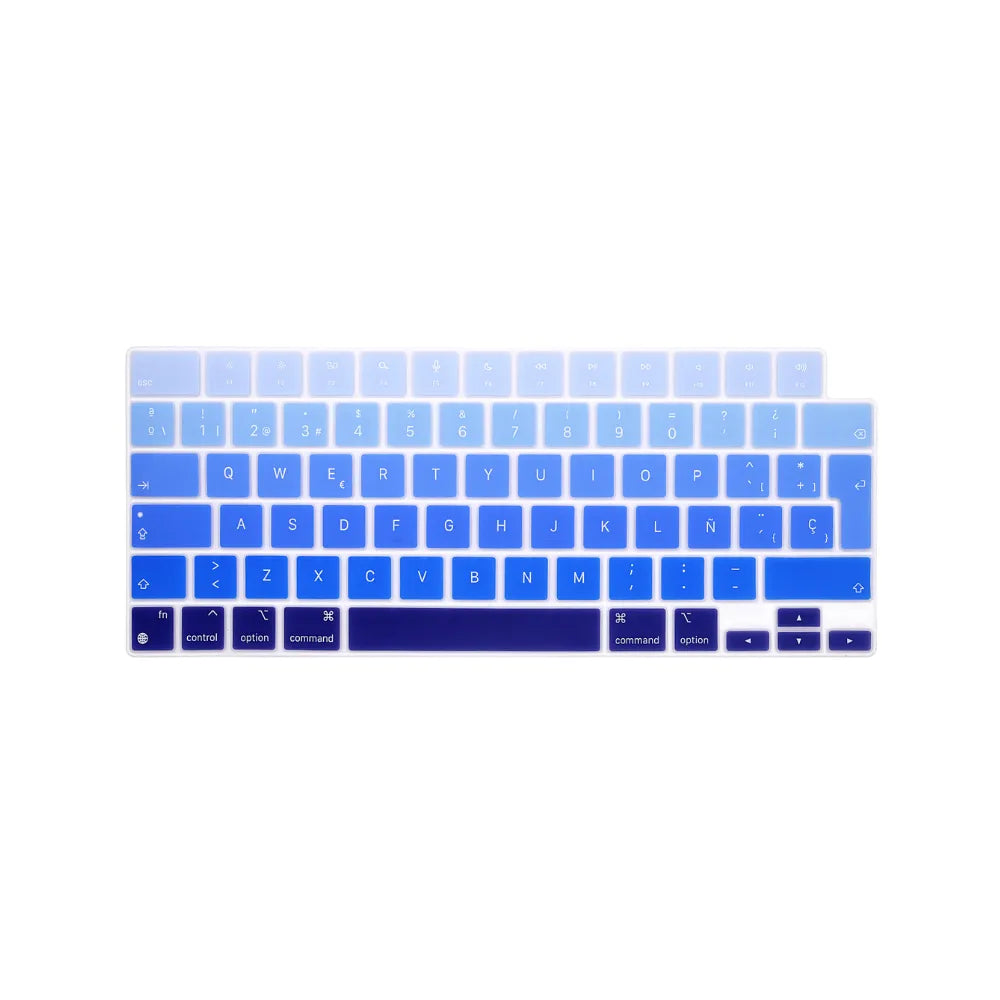 Cubreteclado MacBook – Diseño Azul Degradado - Vivaldo.