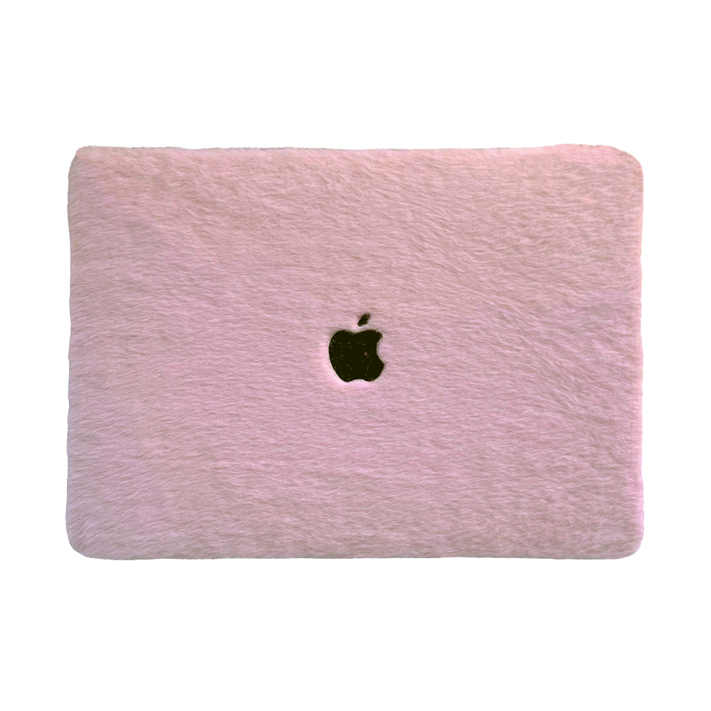 Carcasa para MacBook de Felpa de Peluche Suave Rosa - Vivaldo