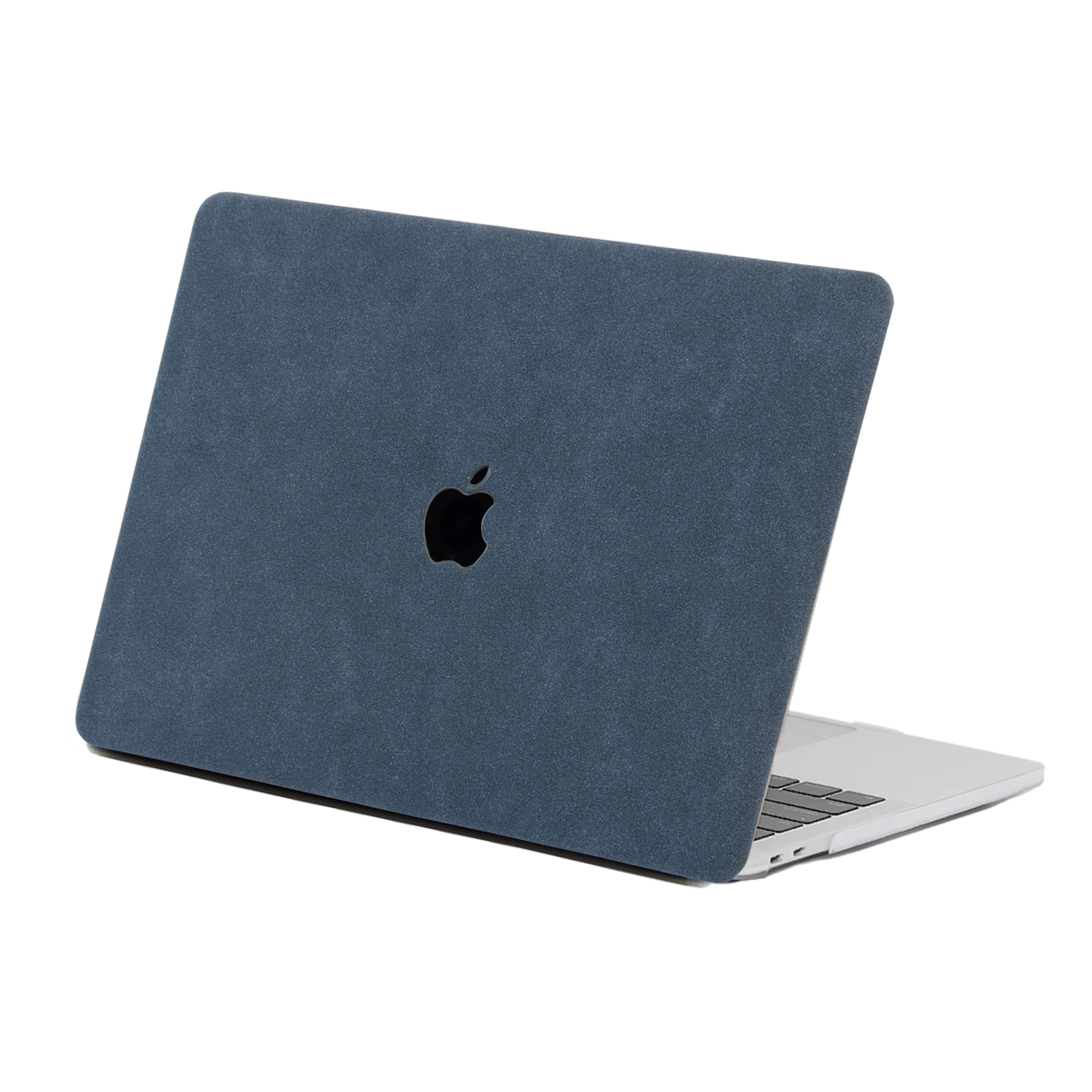 Carcasa para MacBook de Gamuza de Oveja Sintética Gris Azulado - Vivaldo