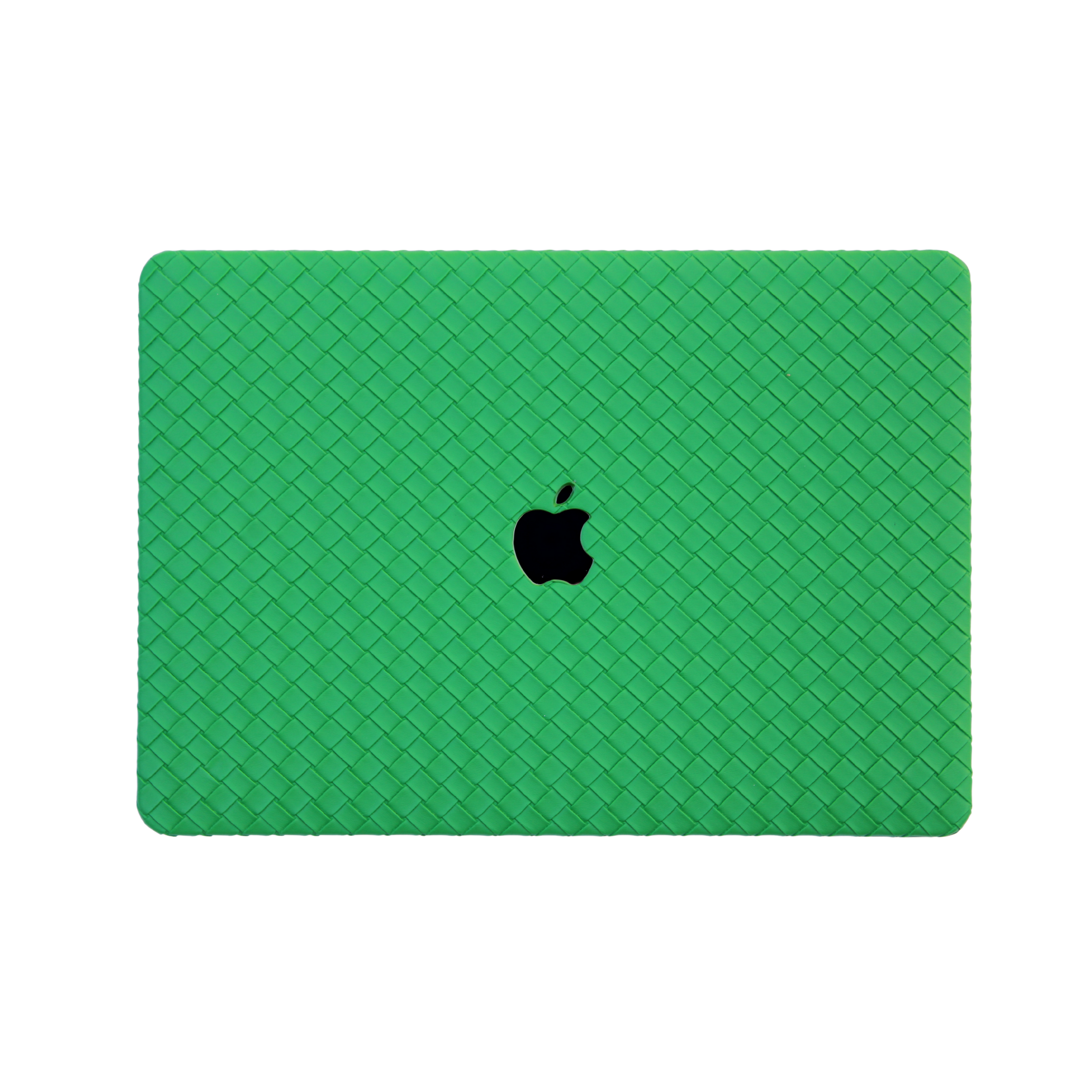 Carcasa para MacBook de Cuero Sintético Trenzado Verde - Vivaldo