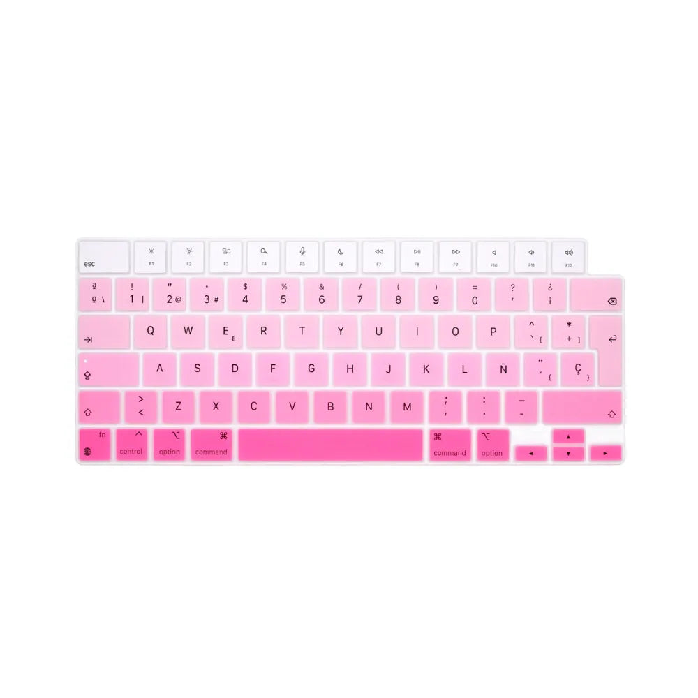 Cubreteclado MacBook – Diseño Rosa Degradado - Vivaldo.