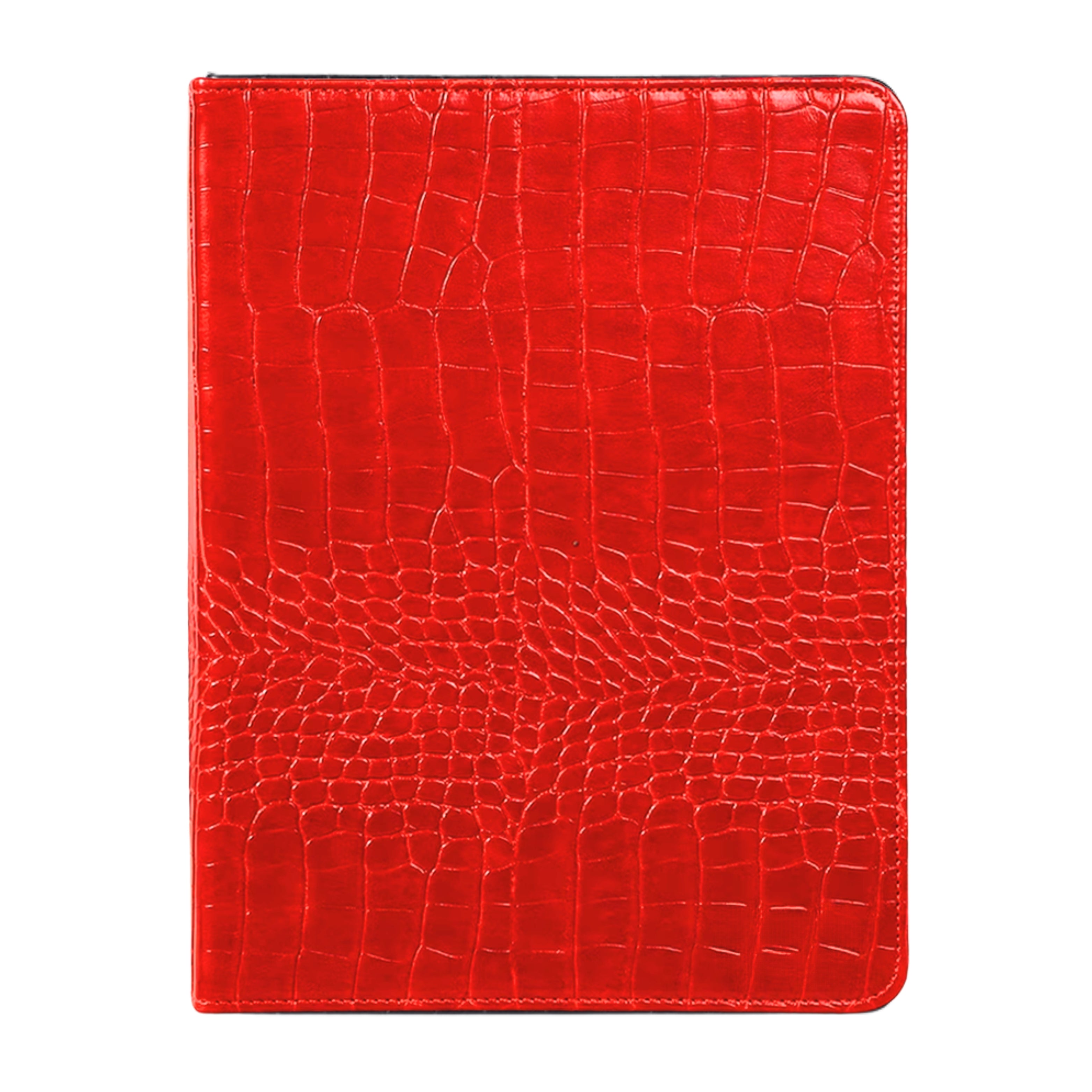Funda para iPad de Cuero Sintético de Cocodrilo Rojo - Vivaldo