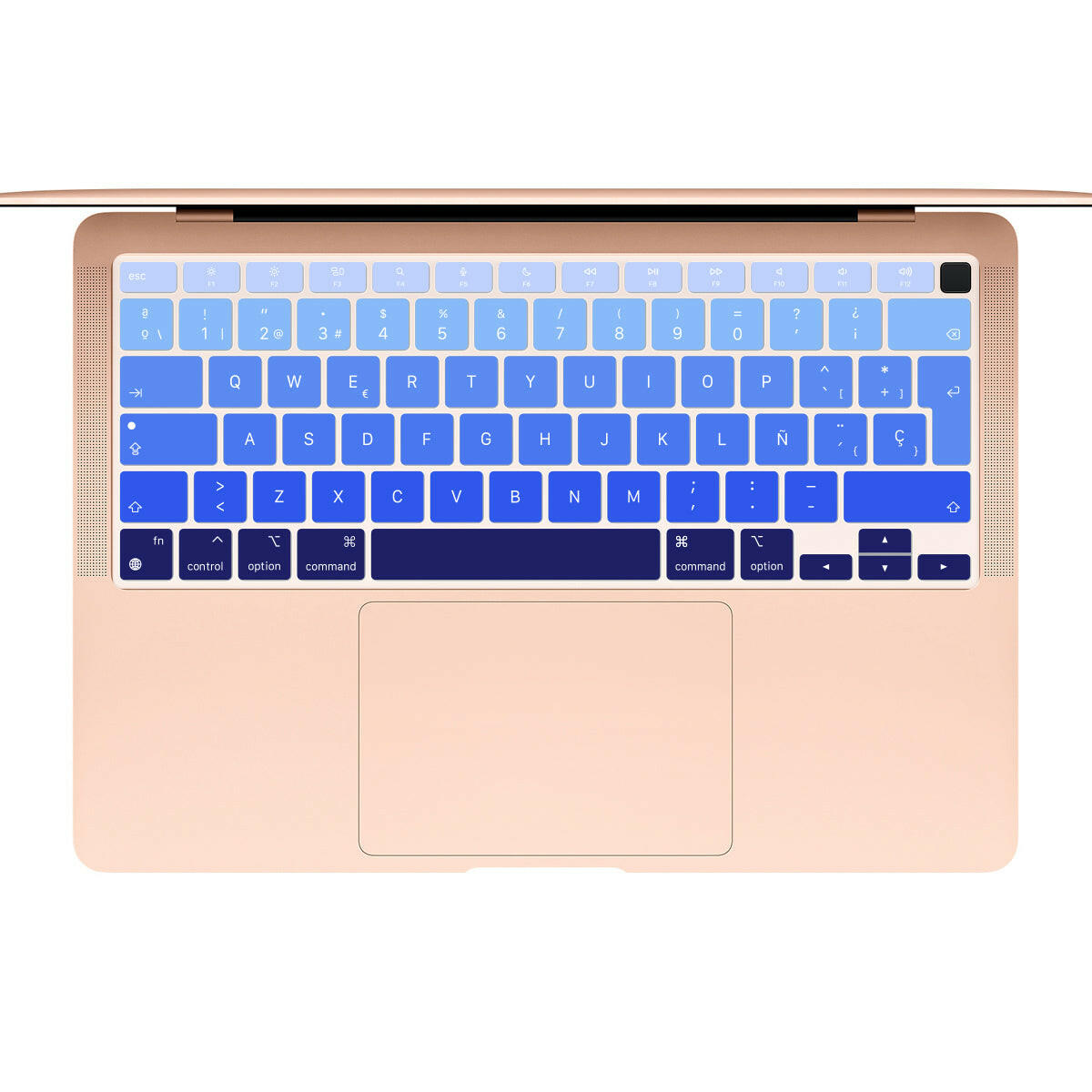 Cubreteclado MacBook – Diseño Azul Degradado - Vivaldo.