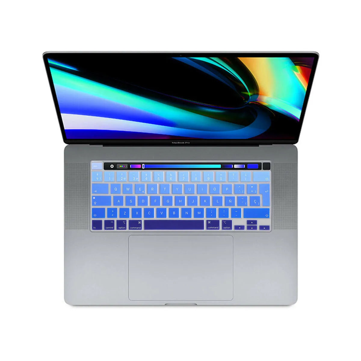 Cubreteclado MacBook – Diseño Azul Degradado - Vivaldo.