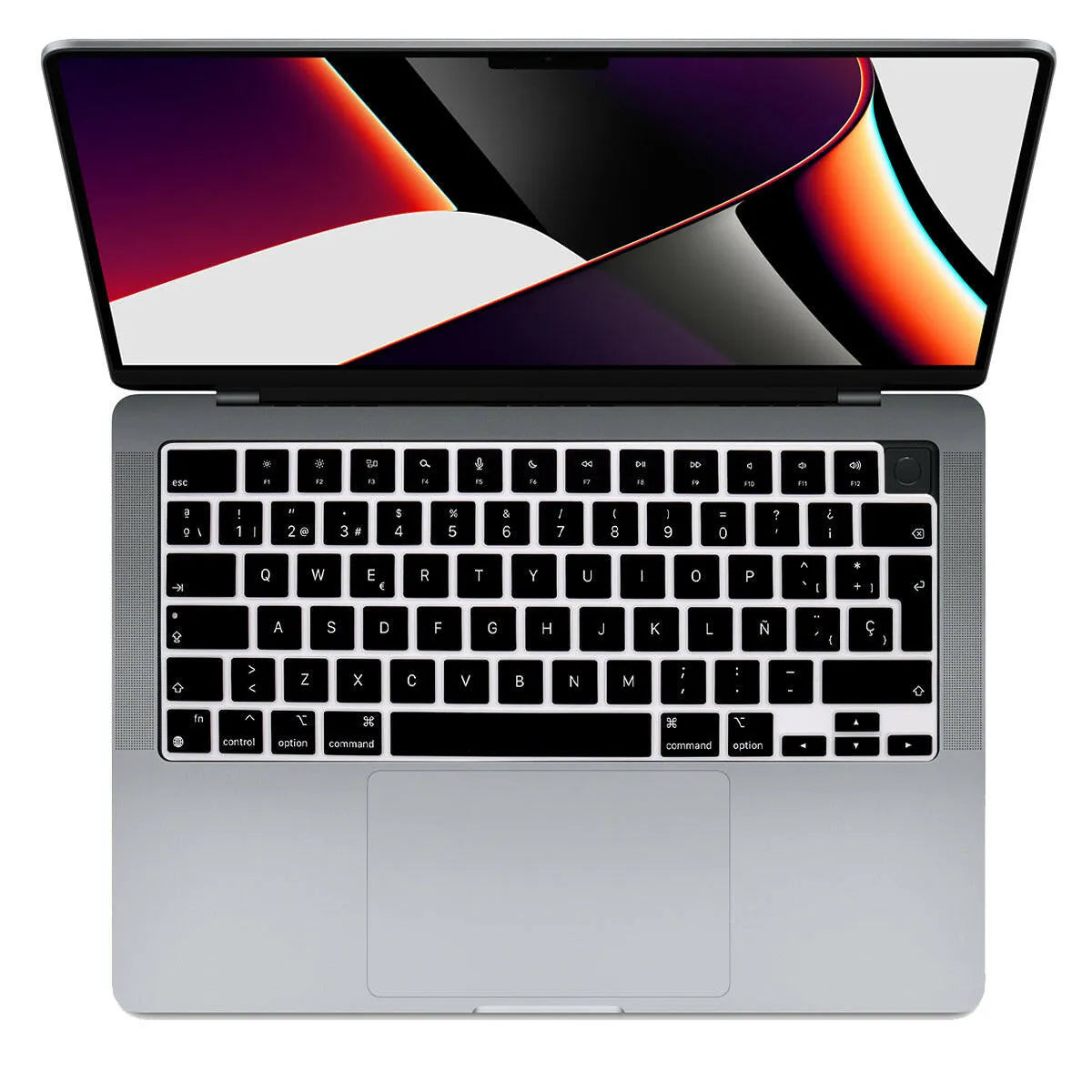 Cubreteclado MacBook – Diseño Negro Clásico - Vivaldo.