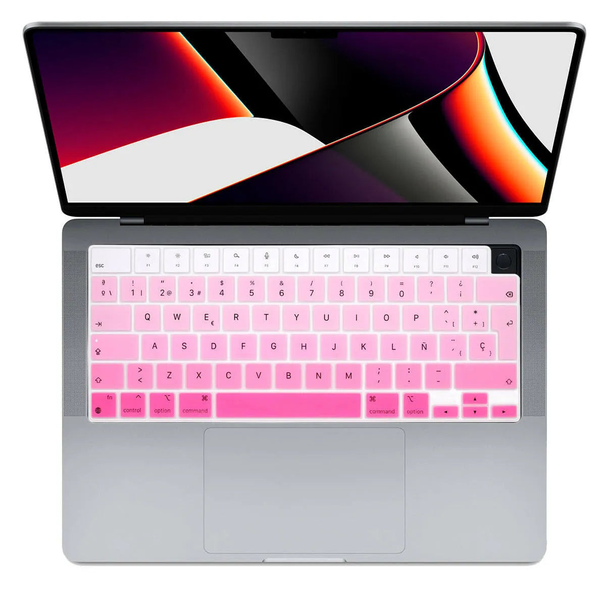 Cubreteclado MacBook – Diseño Rosa Degradado - Vivaldo.