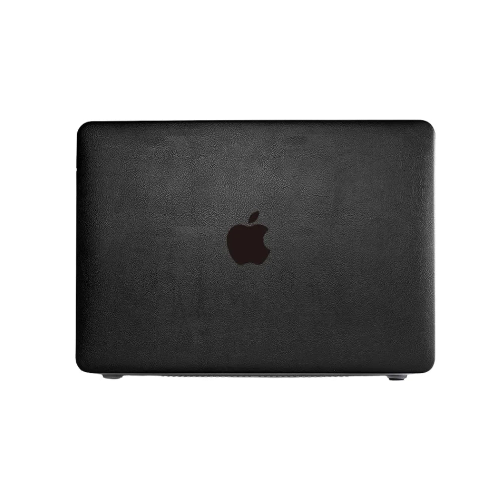 Carcasa para MacBook de Cuero Sintético Negro - Vivaldo.