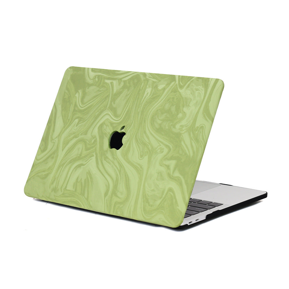 Carcasa para MacBook con Efecto Aguas en Verde Oliva "Serenity"