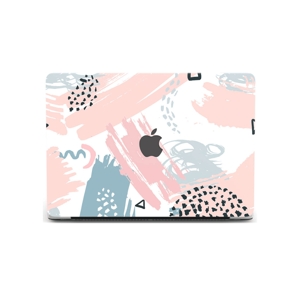 Carcasa para MacBook con Diseño Abstracto Rosa y Azul - Vivaldo.