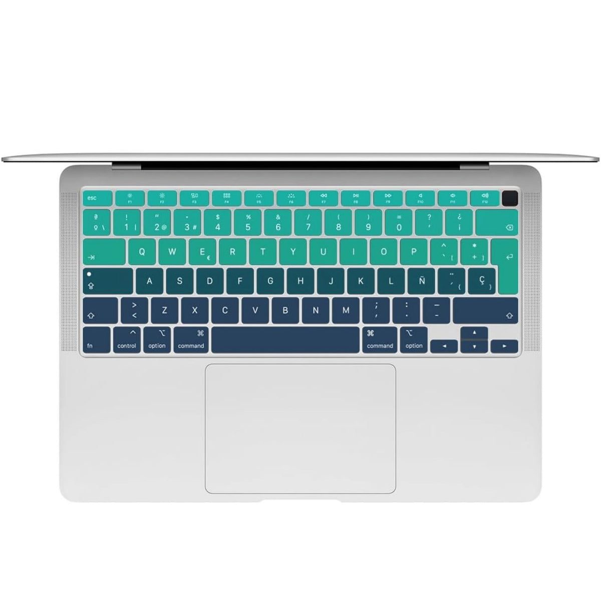 Protection Clavier MacBook – Dégradé Vert-Bleu