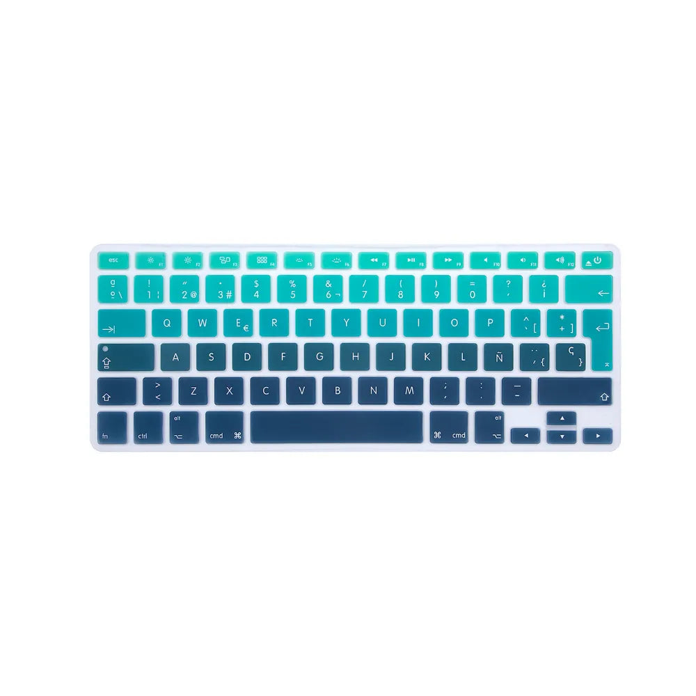 Cubreteclado MacBook – Diseño Verde-Azul Degradado - Vivaldo.