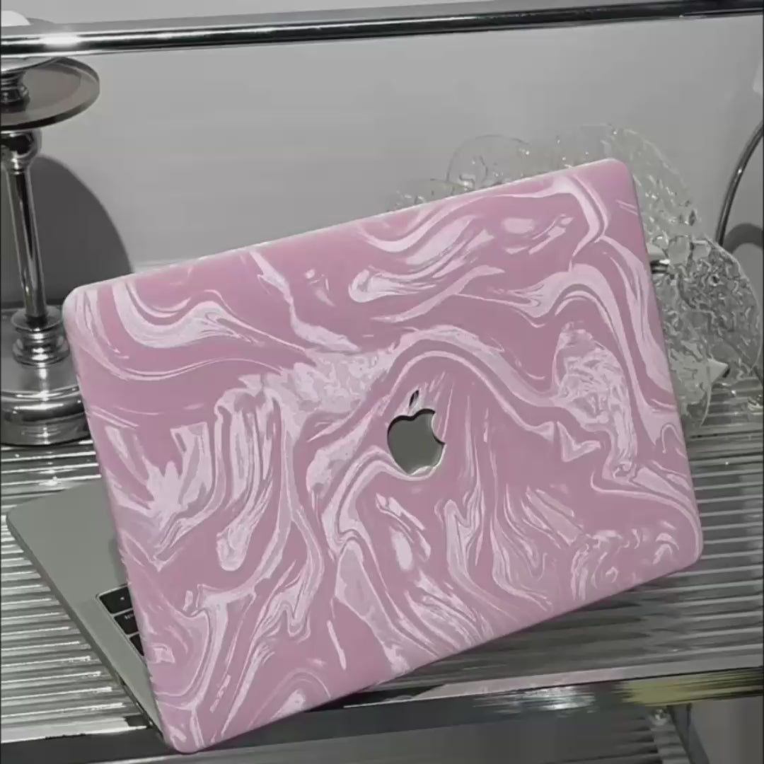 Carcasa para MacBook con Efecto Aguas en Rosa "Pink Cloud"