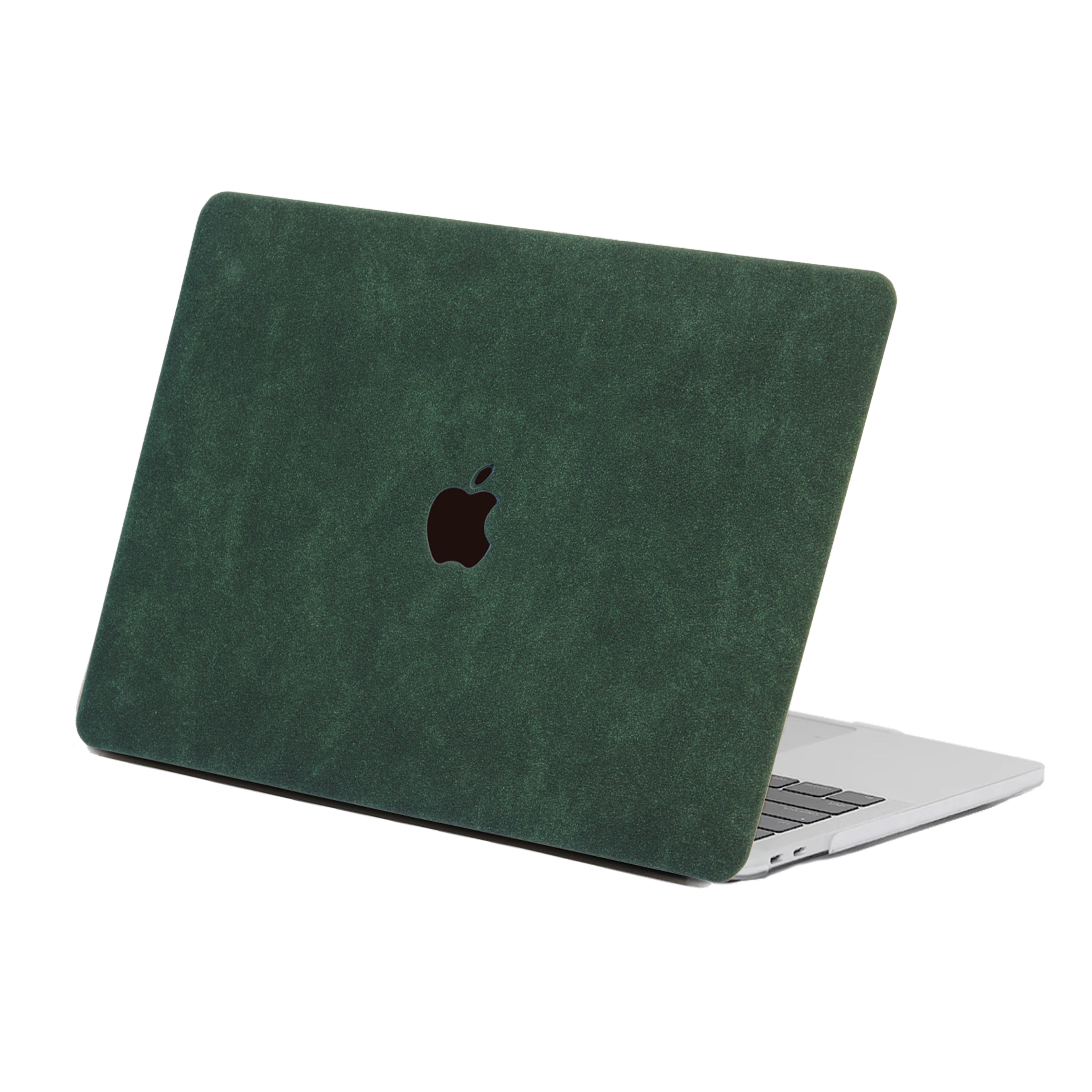 Carcasa para MacBook de Gamuza de Oveja Sintética Verde Oscuro - Vivaldo