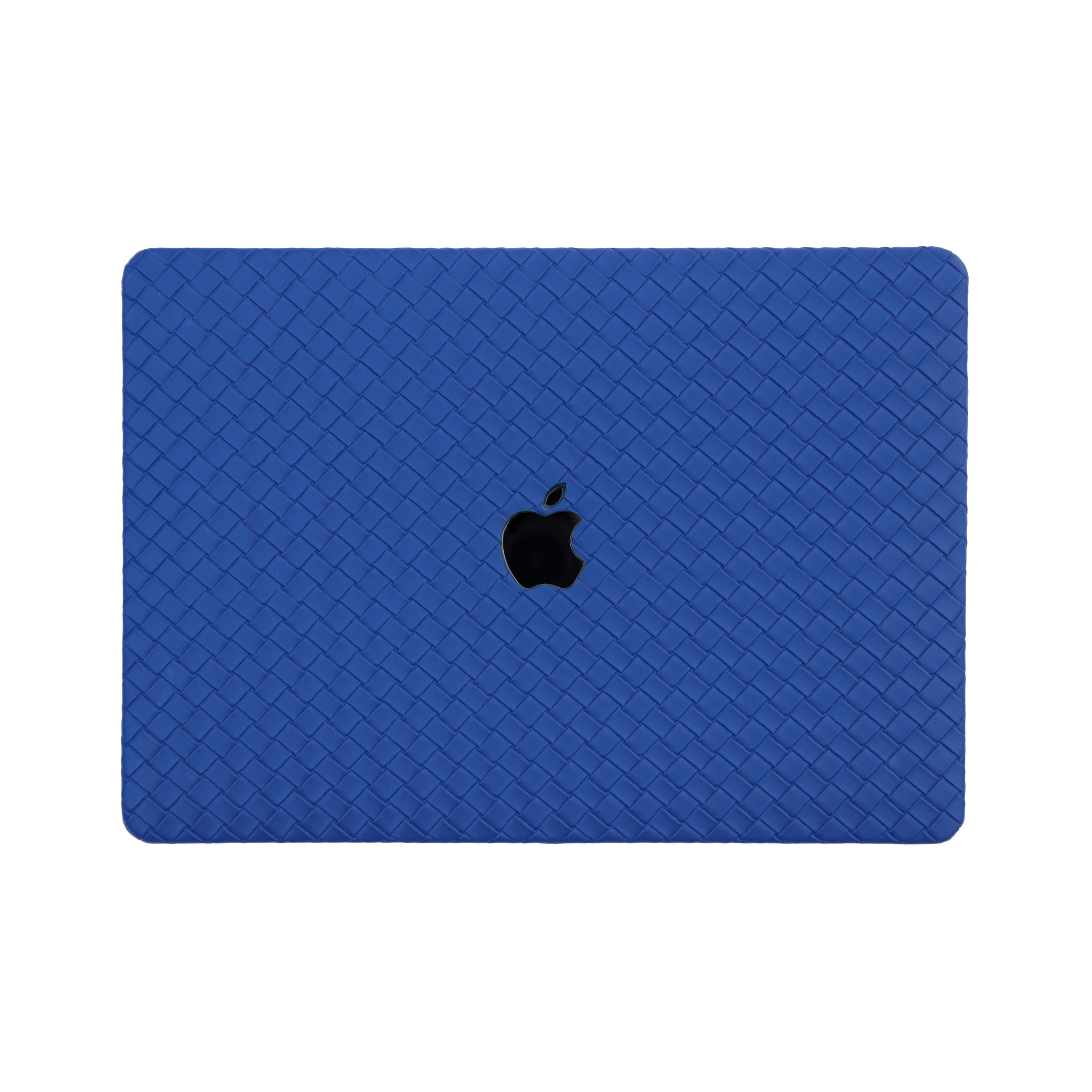 Carcasa para MacBook de Cuero Sintético Trenzado Azul - Vivaldo