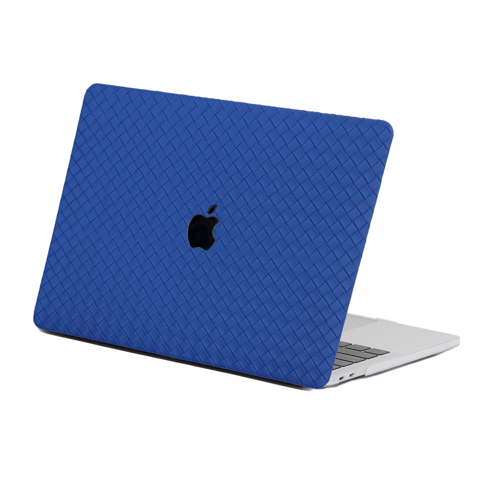 Carcasa para MacBook de Cuero Sintético Trenzado Azul - Vivaldo